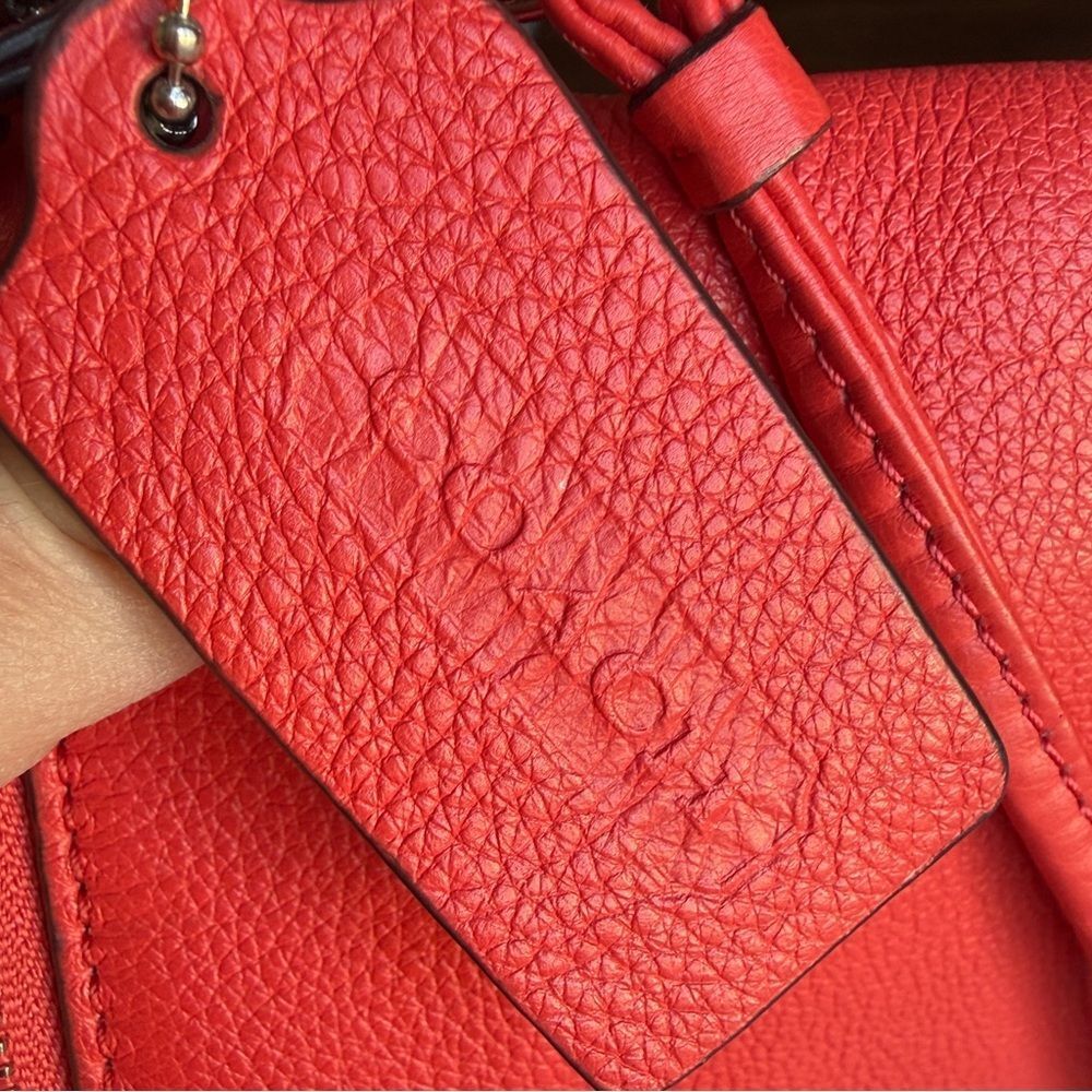 Coach Bleeker Daily Style L1382 29461 Vibrant Red Crossbody Bag Purse - Picture 10 of 15